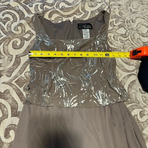 Alex Evenings Sequined A-Line Midi Dress Size 8P - Picture 8 of 8